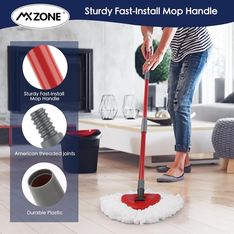 MXZONE Spin Mop Handle Replacement Compatible with O Cedar Spin Mop and Bucket, 4-Section 30 to 58 Inchs Mop Replace Handle, Mop Stick for Floor Cleaning, Mop Head and Base not Include - Image 5